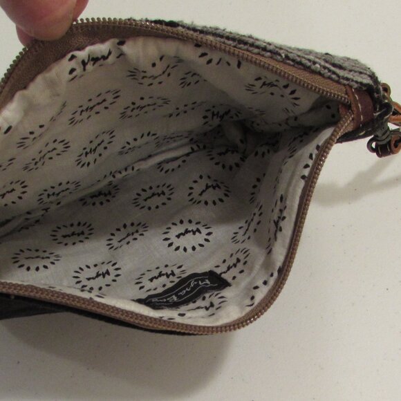 Myra Bag Cotton/Leather Pouch - Picture 7 of 12